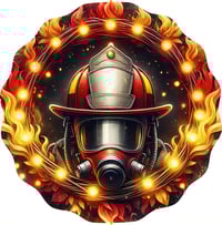 Image 2 of 🔥🚒 8-Inch 3D UV Printed Firefighter Wind Spinners