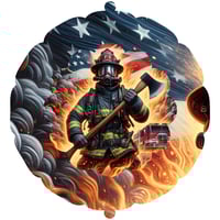 Image 5 of 🔥🚒 8-Inch 3D UV Printed Firefighter Wind Spinners
