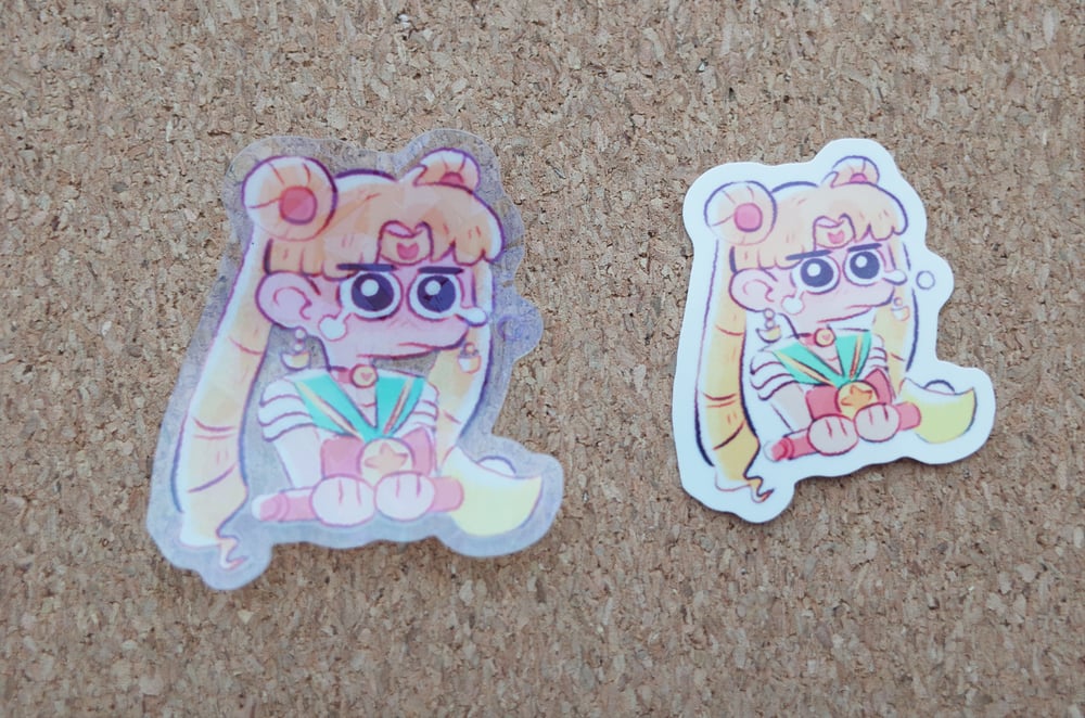 Image of Sailor moon Waterproof Vinyl Sticker | Die cut