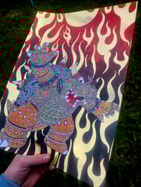 Ornate bowser foil print 