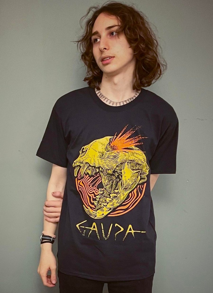 Image of Lynx Skull T-shirt - Black