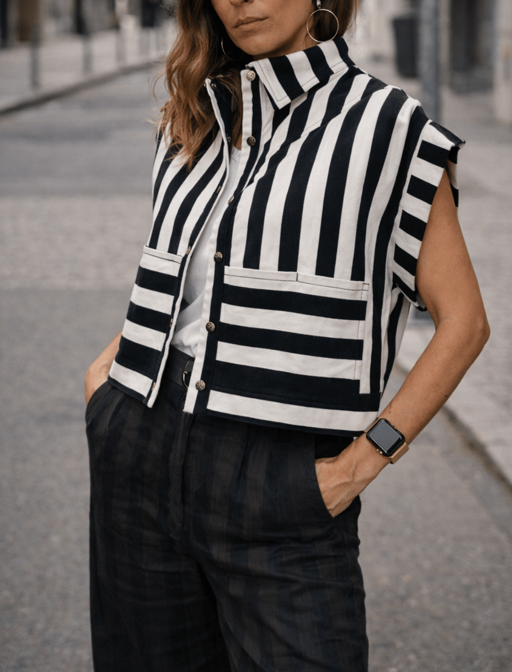 Image of Colete Riscas Preto