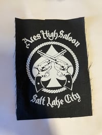 Aces High Canvas Patch - Black & White