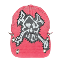 Image 1 of red jean hat