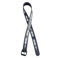 Image 1 of handprinted faux leather belt