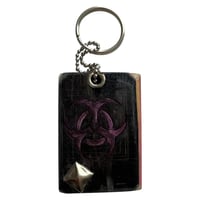 Image 2 of recycled skateboard keychain