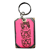 Image 1 of 3 kitty keychain with the kiwi guy