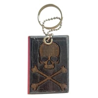 Image 2 of  skull and centipede keychain 