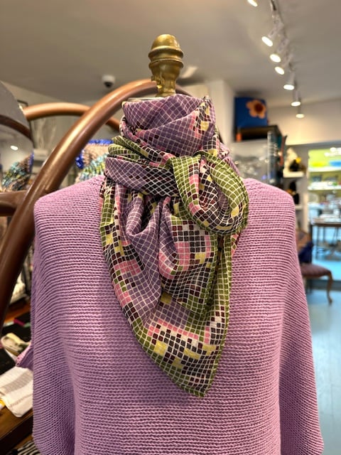 Epice Cotton Square B-Fly Scarf - Image 3 of 5