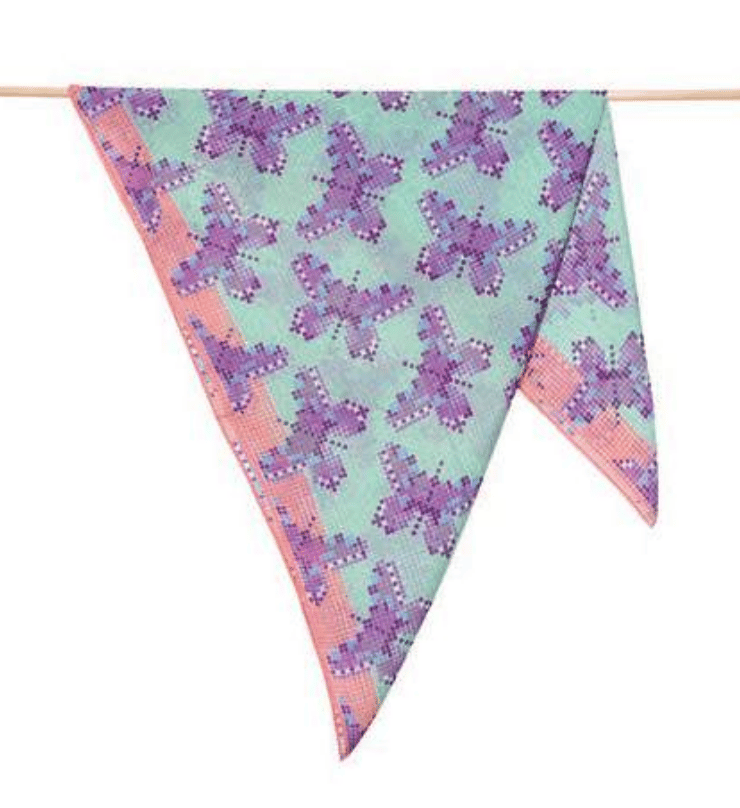 Epice Cotton Square B-Fly Scarf - Image 2 of 5