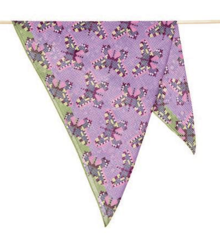 Epice Cotton Square B-Fly Scarf - Image 4 of 5