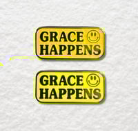 Image 1 of Grace Happens Enamel Pin, Glitter or No Glitter Variants