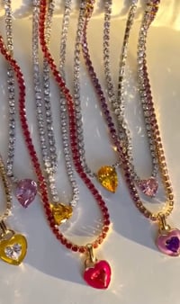 Image 1 of Sparkle Heart Necklace