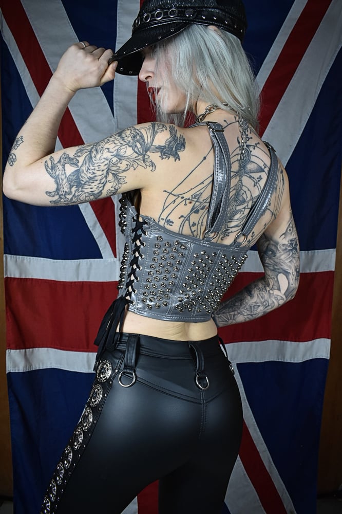 Image of READY TO SHIP: GREY MULTISIZE BUSTIERS