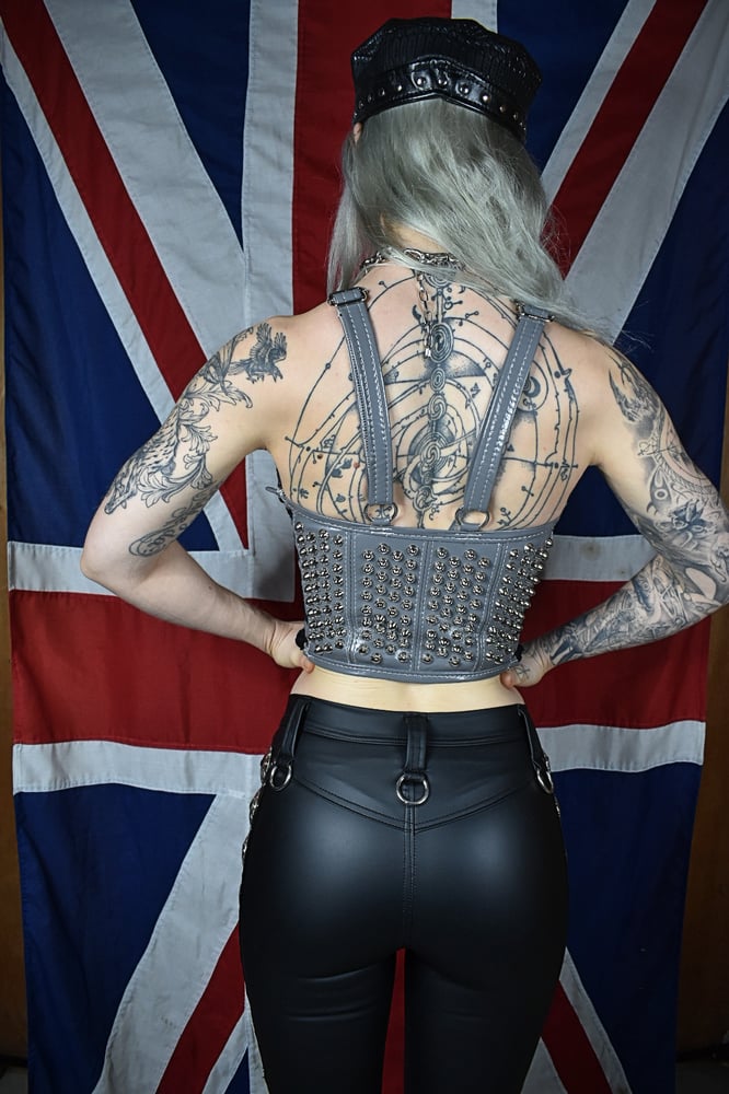 Image of READY TO SHIP: GREY MULTISIZE BUSTIERS