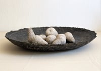 Image 9 of Large Earth Texture Sculptural Plate | Handmade Organic Paper Mache Centerpiece