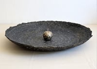 Image 5 of Large Earth Texture Sculptural Plate | Handmade Organic Paper Mache Centerpiece