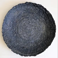 Image 2 of Large Earth Texture Sculptural Plate | Handmade Organic Paper Mache Centerpiece