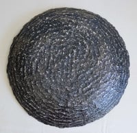 Image 6 of Large Earth Texture Sculptural Plate | Handmade Organic Paper Mache Centerpiece