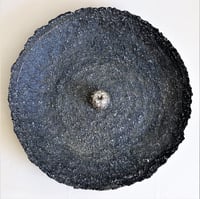 Image 11 of Large Earth Texture Sculptural Plate | Handmade Organic Paper Mache Centerpiece