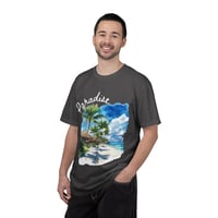 Image 5 of Paradise Beach T-Shirt — Tropical Palm Tree Vacation Graphic Tee