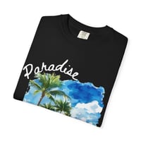 Image 6 of Paradise Beach T-Shirt — Tropical Palm Tree Vacation Graphic Tee