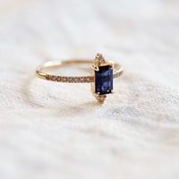 Image 3 of Sparkling Blue Sapphire Ring (S)