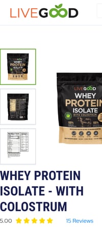 Whey protein  Isolate -With Colostrum 