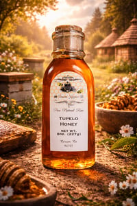 Image 1 of 👑The Armored Kingdom Premium Tupelo Honey Bottle(8oz)-Pure-Natural-Small Batch