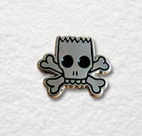 Image 1 of Vintage Bart Simpson Skateboard Enamel Pin