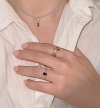 Image 6 of Sparkling Blue Sapphire Ring (S)