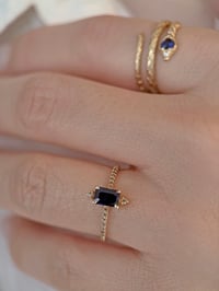 Image 7 of Sparkling Blue Sapphire Ring (S)