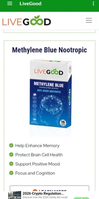 METHYLENE BLUE NOoTROPIC DISSOLVING STRIPS 