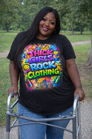 Image of THICK GIRLS ROCK JUMP INTO SPRING T-SHIRT