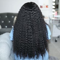 Image 2 of GLUELESS Southeast Asian Curly 26" 5x5 HD Film Lace Closure Wig