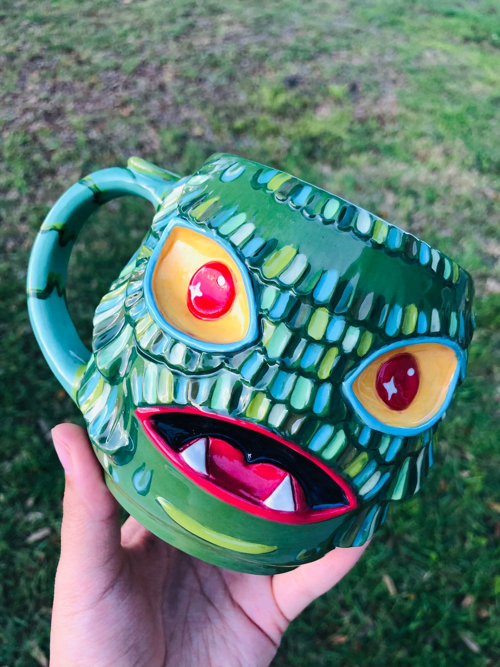 Image of Alysha F-Creature mug and Halloween cookie