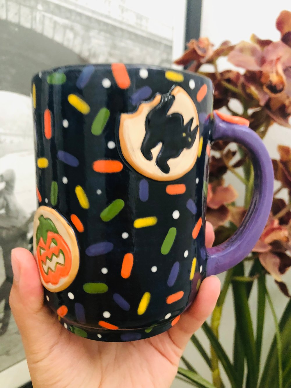 Image of Alysha F-Creature mug and Halloween cookie
