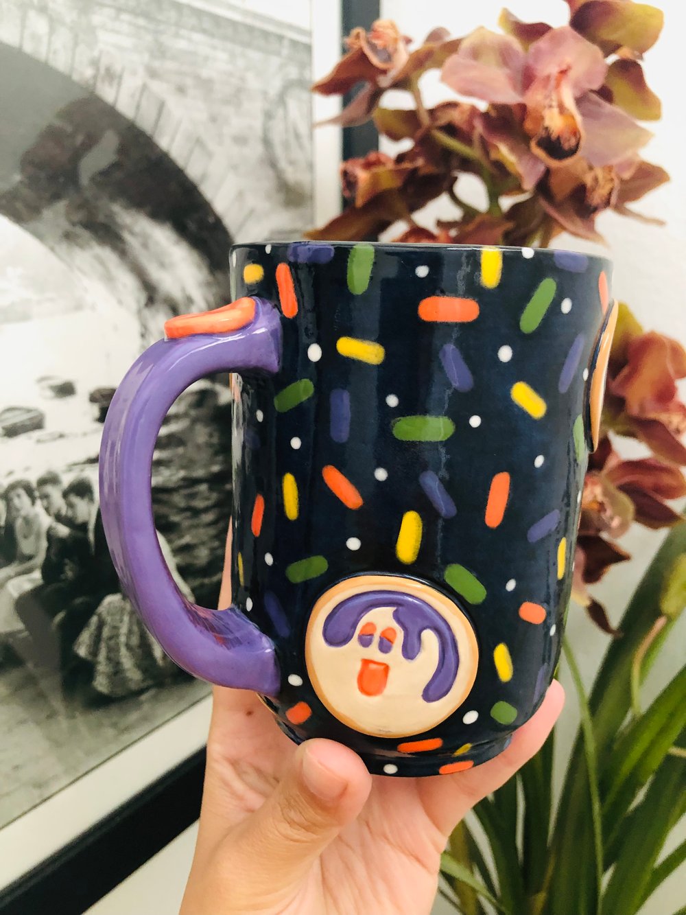 Image of Alysha F-Creature mug and Halloween cookie