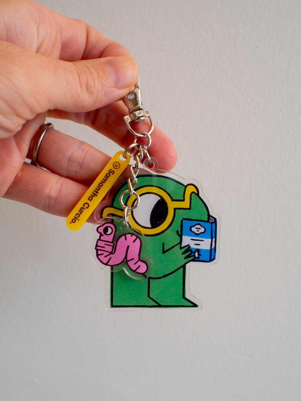 Image of Bookworm - Charm / Keyring