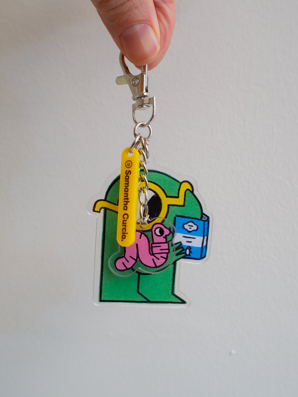 Image of Bookworm - Charm / Keyring