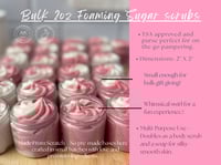 Image 5 of 25 Bulk Foaming Sugar Scrubs – 2 oz Travel Size | Custom Label