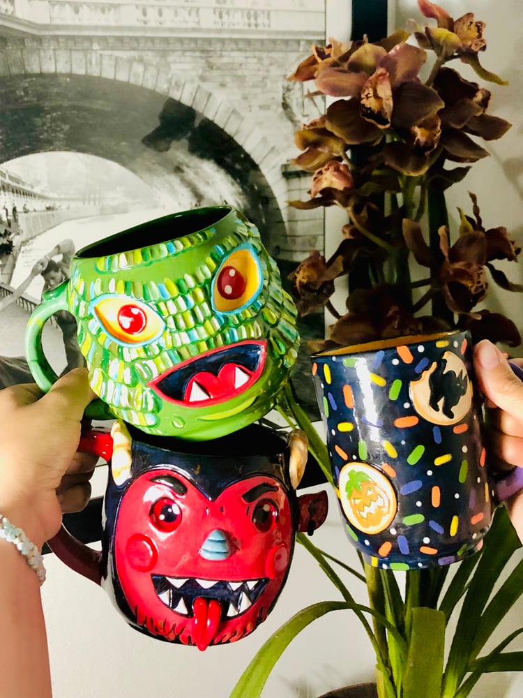 Image of Nichole P- Krampus-Halloween cookie and creature mugs