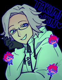 Image 2 of Komaeda & Eito 8.5x11in Print