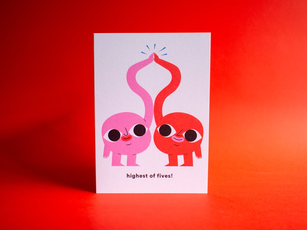 Image of Highest of Fives - greeting card