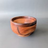 Image 3 of Large Altar Bowl - Maple and Walnut 3.85" x 2.365"