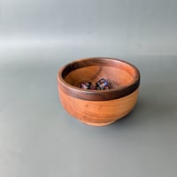 Image 5 of Large Altar Bowl - Maple and Walnut 3.85" x 2.365"