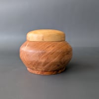 Image 2 of Lidded Vessel - Maple and Box Elder 3.25" x 2.25"