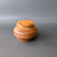 Image 1 of Lidded Vessel - Maple and Box Elder 3.25" x 2.25"