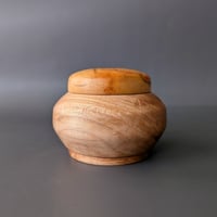 Image 3 of Lidded Vessel - Maple and Box Elder 3.25" x 2.25"
