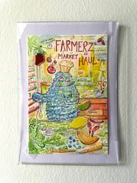 Cooking Monster- original watercolor 5x7 print